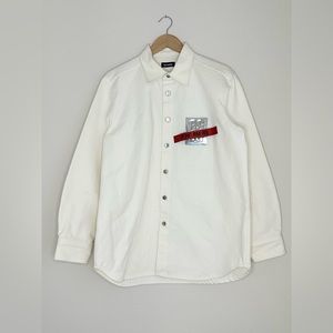 BRAND NEW RAF SIMONS LONG SLEEVE OVERSHIRT WITH LOGO